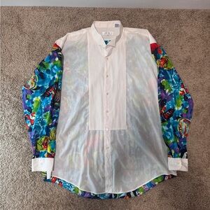 J.C Collection Attracting attention men’s shirt. Sz XL